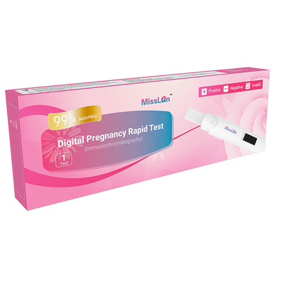Ψηφιακός μόνος CE - εξετάστε Midstream εξαρτήσεων δοκιμής εγκυμοσύνης HCG τη γρήγορη κασέτα 25mIU/Ml