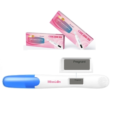Ψηφιακό Midstream δοκιμής εγκυμοσύνης FDA 510k CE για το γρήγορο αποτέλεσμα της δοκιμής