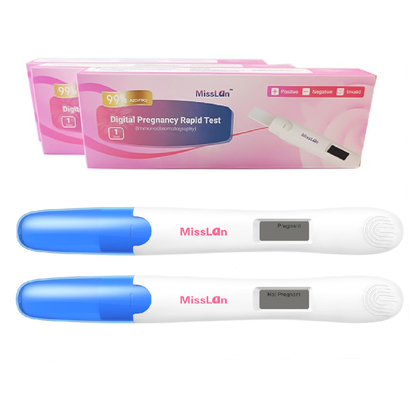 Γρήγορη δοκιμή εγκυμοσύνης FDA 510K ANVISA ψηφιακή με την κατασκευή στην μπαταρία