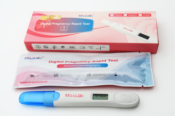 Ένα Midstream δοκιμής εγκυμοσύνης Hcg βημάτων για την ακριβή δοκιμή